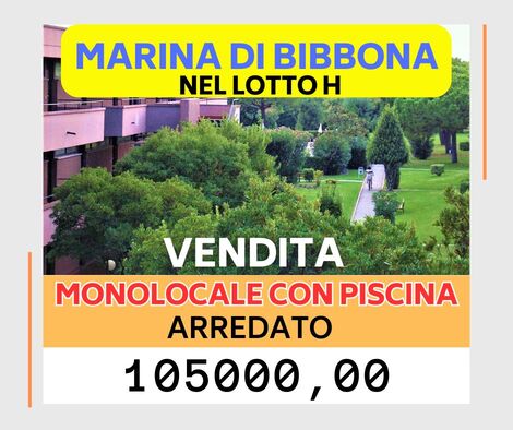 Monolocale in vendita a Marina di Bibbona con piscina